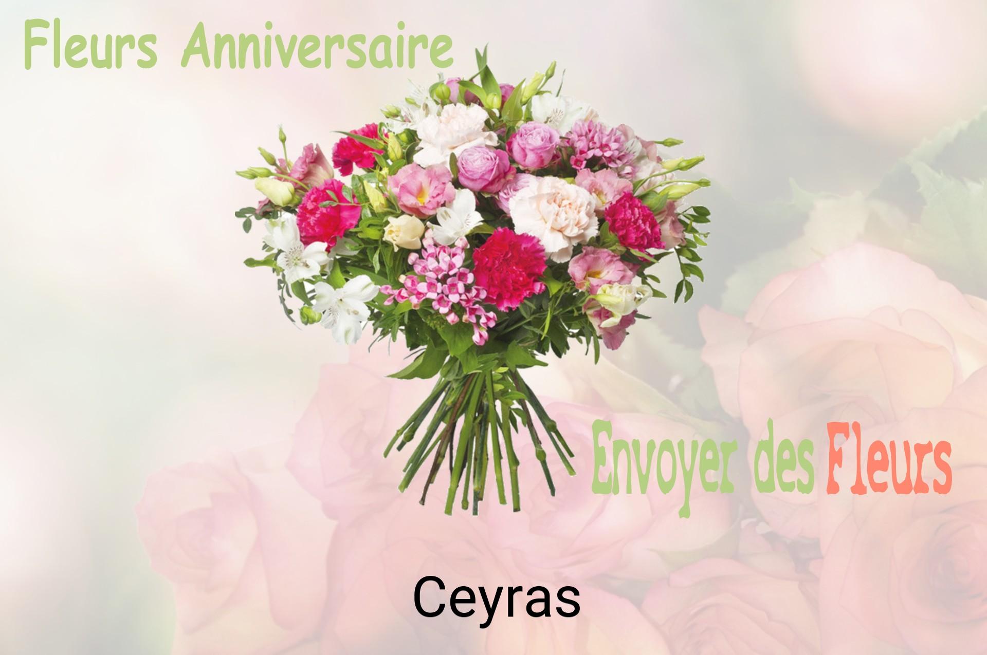 Bouquet de fleurs d’anniversaire livré à Ceyras