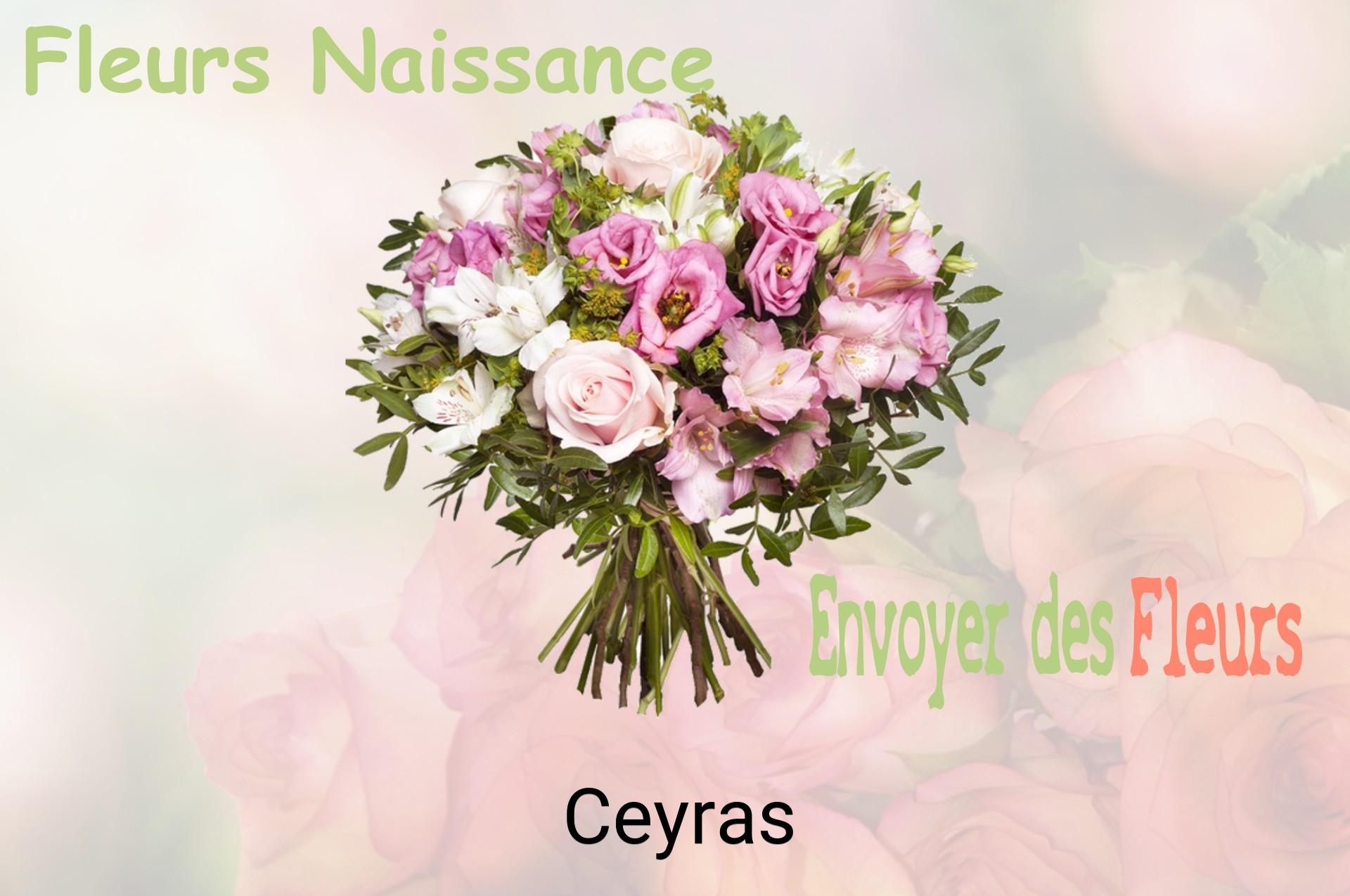 Bouquet de fleurs de naissance livré à Ceyras